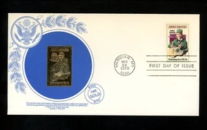 US FDC #1755 CCS / Calhoun 1978 Meridian MS Jimmy Rodgers Music Train Railroad - Picture 1 of 2