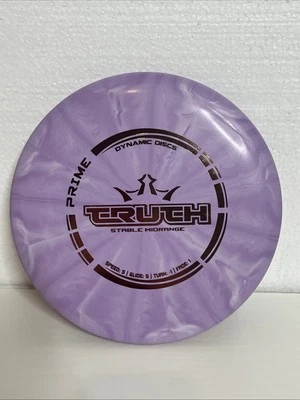 Dynamic Discs Prime Burst Truth 174G Purple Foil Midrange Golf Disc- NEW - Image 1 of 4