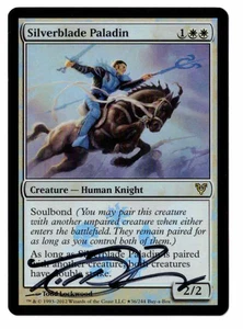 Silverblade Paladin Buy-A-Box Promociones Lámina firmada por el artista Todd Lockwood! - Imagen 1 de 2