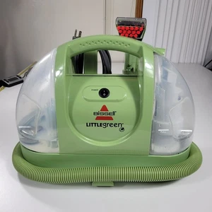 Limpiador de manchas de alfombras portátil para mascotas Bissell Little Green modelo 1400-7 PROBADO - Imagen 1 de 6