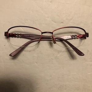 La Scala 792 Brille Brillengestell Halbrand Burgund 52 17 135 - lesen - Bild 1 von 14