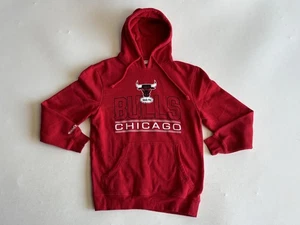 Sudadera con capucha Mitchell & Ness Chicago Bulls para hombre talla mediana roja negra blanca NBA - Imagen 1 de 10