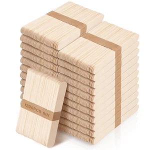 1200 Pieces Jumbo Wooden Craft Sticks, 6 Inch Multi-Purpose Wood Popsicle Cra... - Picture 1 of 7