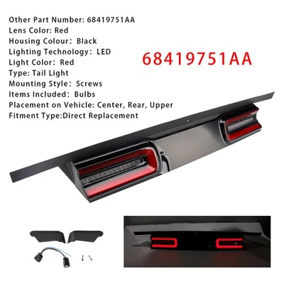 🚗Stop Backup Lamp Tail Light LED For Dodge Challenger SRT Hellcat 2015-2023 Foto 1 de 4