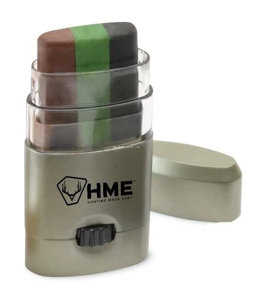 HME Camo Face Paint Stick Black/Brown/Dark Green HME-CMOFPDS - Image 1 of 1