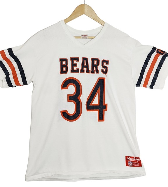 BeehausVintage Vintage 1980s || 'Sweetness' || Pristine Chicago Bears Walter Payton Jersey by Sand-Knit || Small