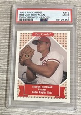 1991 procards Trevor Hoffman tomorrow’s heroes #219 psa mint 9 Minor League G12