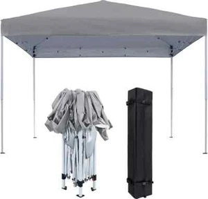 JOIEYOU Pavillon 3x3m Faltpavillon mit Tragetasche Faltzelt Polyester UV Schutz - Bild 1 von 4
