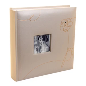 Kenro Pearl Gold Wedding Photograph Album for 200 Photos 6x4"/ 10x15cm - PL401 - Picture 1 of 6