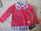 Boys Rock Shirt 12 Months New with tags Red Music Deejay Headphones Collar long 