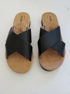 Izod Women's Alyssa Crisscross Strap Slide Slip On Sandals Shoes Size 6 - Picture 1 of 6
