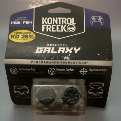 Kontrol Freek * Performance Thumbsticks * FPS Freek Galaxy * PS5/PS4 * NEW Black - Image 1 of 2