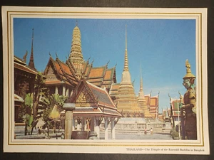 Pan American Airlines 1962 Rainbow Service Menu Thailand Temple Post Card - Bild 1 von 8