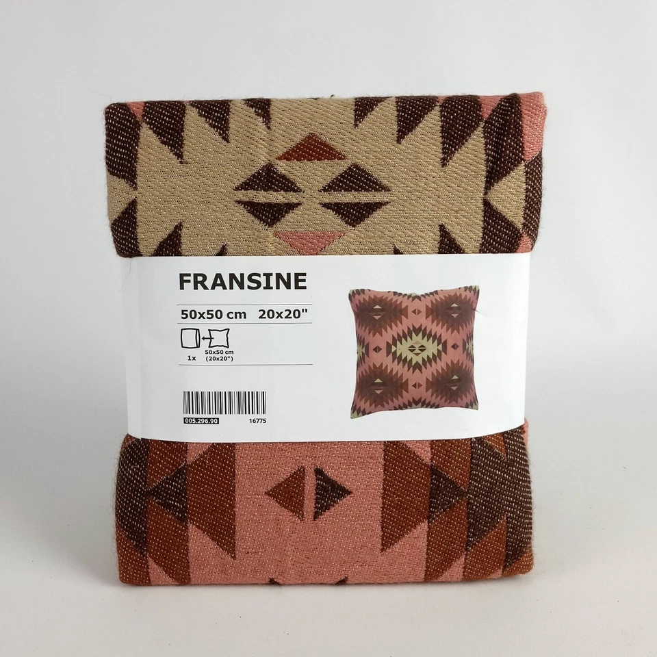 Ikea FRANSINE Cushion cover wool southwest brown/beige 20x20 " 005.296.90 -
