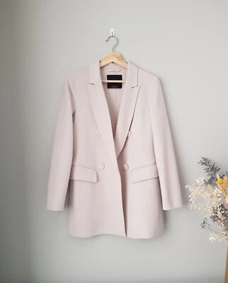 BNWT Massimo Dutti Cream Beige Double Breasted Wool Coat UK8 EU36 US4 Designer - Image 1 of 4