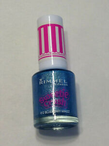NEW RIMMEL SWEETIE CRUSH IN BLUEBERRY WHIZZ SHIMMER TEXTURE NAIL POLISH