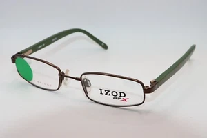 NEW IZOD PFX X78 BROWN GREEN AUTHENTIC DESIGNER EYEGLASSES 43-17 - Picture 1 of 4