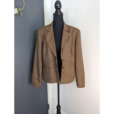 y2k Requirements Brown Starburst Blazer - 14 - Image 1 of 4