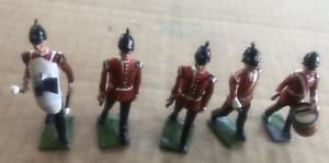 Lot: 5 Britains Ltd Proprietors Lead Toy Soldier British Marching Band $1 star