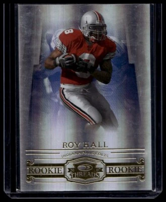 Roy Hall 2007 Donruss Threads #165 Rookie /999 Indianapolis Colts - Image 1 of 2