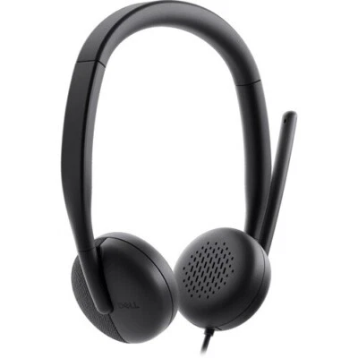 Dell Wired Headset WH3024 USB-A Dual Ear with Headband Stereo Built-In Mic - Image 1 of 4