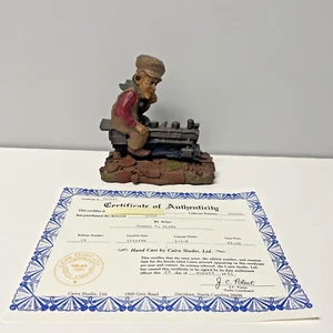 1986 Vtg Tom Thomas Clark Carin Gnome Figurine " Chief " Retired with COA - Bild 1 von 8