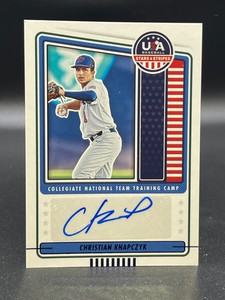 2023 USA Stars & Stripes CHRISTIAN KNAPCZYK BLUE FOIL AUTOGRAPH Free Shipping