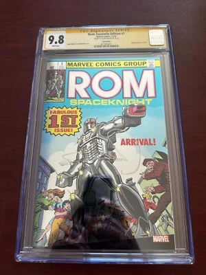 Rom #1 Facsimile Foil Variant CGC 9.8 Signed By Frank Miller Marvel - Image 1 of 3