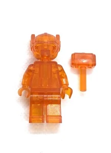 LEGO Marvel Thor prototype Trans Orange minifigure - Picture 1 of 4