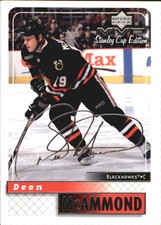 1999-00 (BLACKHAWKS) Upper Deck MVP SC Edition Silver Script #47 Dean Mcammond