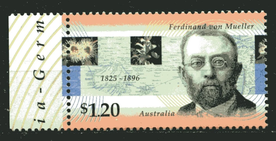 AUSTRALIA 1996, BOTANIST BARON VON MUELLER, Scott 1566, MNH - Image 1 of 1