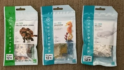 Nanoblock Animal Collection  mini block Puzzles Fun Building Kit Choose Yr Own - Image 1 of 4