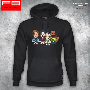 Felpa Hoodie A TEAM Film 80's Telefilm Pè Baracus Murdoc Hannibal Smith Sberla - Picture 1 of 5