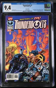 THUNDERBOLTS #2 CGC 9.4 Variant Marvel Comics 1997 (Vol.1) Kurt Busiek, Bagley - Picture 1 of 2