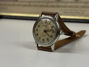 Men’s Vintage Summit Automatic Bidynator Patina Bullseye Dial Arabic Watch - Picture 1 of 8