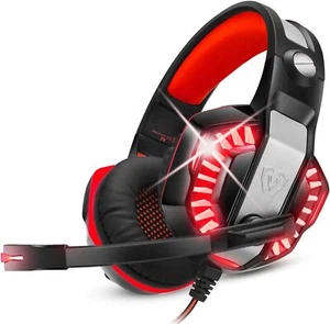 Wired Gaming Headset Stereo Gamer Bass Surround Headphone w/ Mic For PS4 PC Xbox - Picture 1 of 7