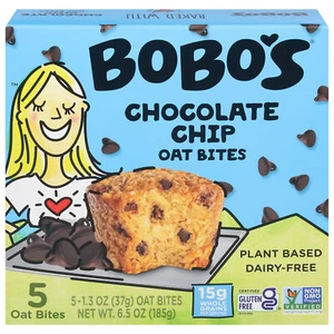 Bobo's Oat Bites Original Chocolate Chip 5 Count 6.5 oz (Pack of 6) - Picture 1 of 2