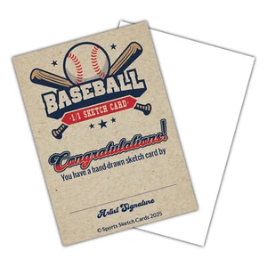 5 Baseball Artist Blank Sketch Trading Cards 2.5"x 3.5" - 32pt - Sell Your Art - Picture 1 of 18