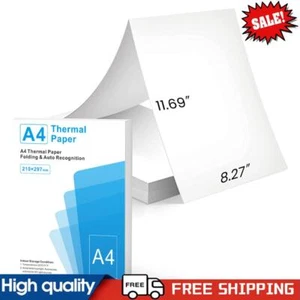 100 Blatt A4 Thermopapier Faltpapier Endlosdruckpapier automatische Erkennung ~ - Bild 1 von 12