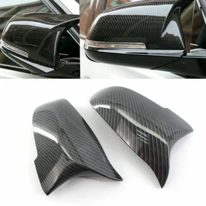 Carbon Fiber Rearview Mirror Cover for BMW 5 6 7 Series F10 F12 F13 F02 13-16 CT - Picture 1 of 5