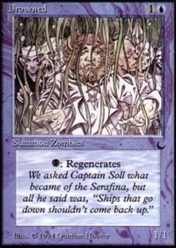 Drowned ~ Lightly Played The Dark MTG Magic UltimateMTG Blue Card - Image 1 of 1