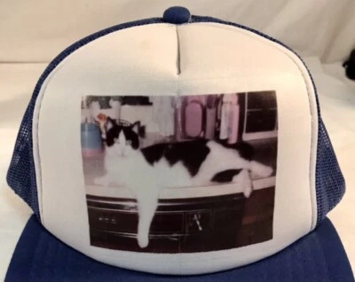 CAT ON KITCHEN COUNTER 1970-80's TRUCKER CAP ~ Hat SNAPBACK ~ Foam w /Mesh - Image 1 of 4
