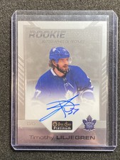 2020-21 OPC Platinum Timothy Liljegren Rookie Auto #R-TL Toronto Maple Leafs