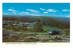 Summit of Cadillac Mountain Acadia Nat. Park Maine Vintage Postcard - Picture 1 of 2