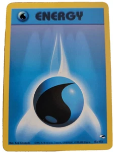 Wasser Energie 1. Edition Gym Heroes Pokemon Blau Sammelkarte Vintage 1999-2000 (Q - Bild 1 von 2