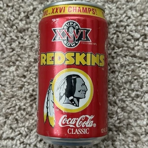 Vintage NFL Washington Redskins Super Bowl XXVI Champs LEERE Cola Dose - Bild 1 von 5