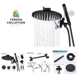 Bronze mit Ölschliff 8 Zoll Regenduschkopf mit Handstab - einfache Installation! - Bild 1 von 8