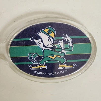 Notre Dame Fighting Irish Acrylic Keychain Keyring Football New Officially Lic - Image 1 of 3