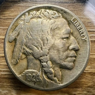 Монета номиналом 5 центов 1926 P с изображением буйвола — настоящая монета — бесплатная доставка и отслеживание INV#114 - Изображение 1 из 2