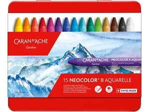 1-20x CARAN D'ACHE Aquarell-Wachsmalstift NEOCOLOR II, 15er Etui BIS 31% RABATT - Bild 1 von 1